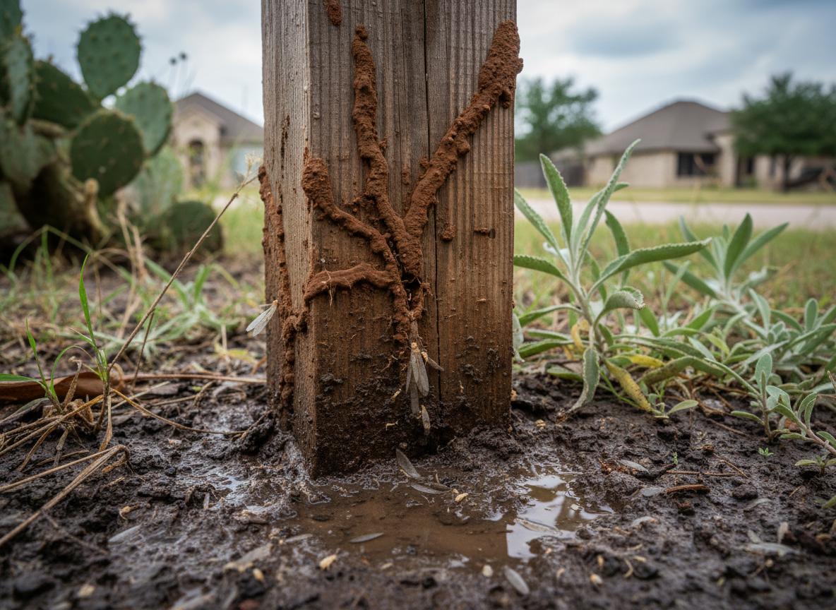 Signs of Termite Activity After Heavy Rains in San Antonio 78254